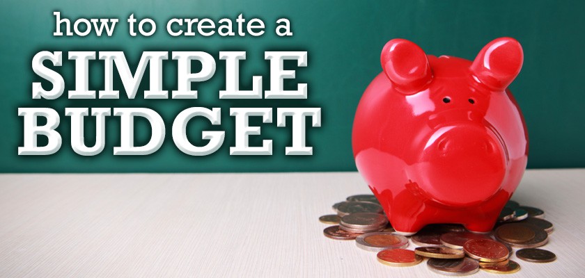 how to create a simple budget